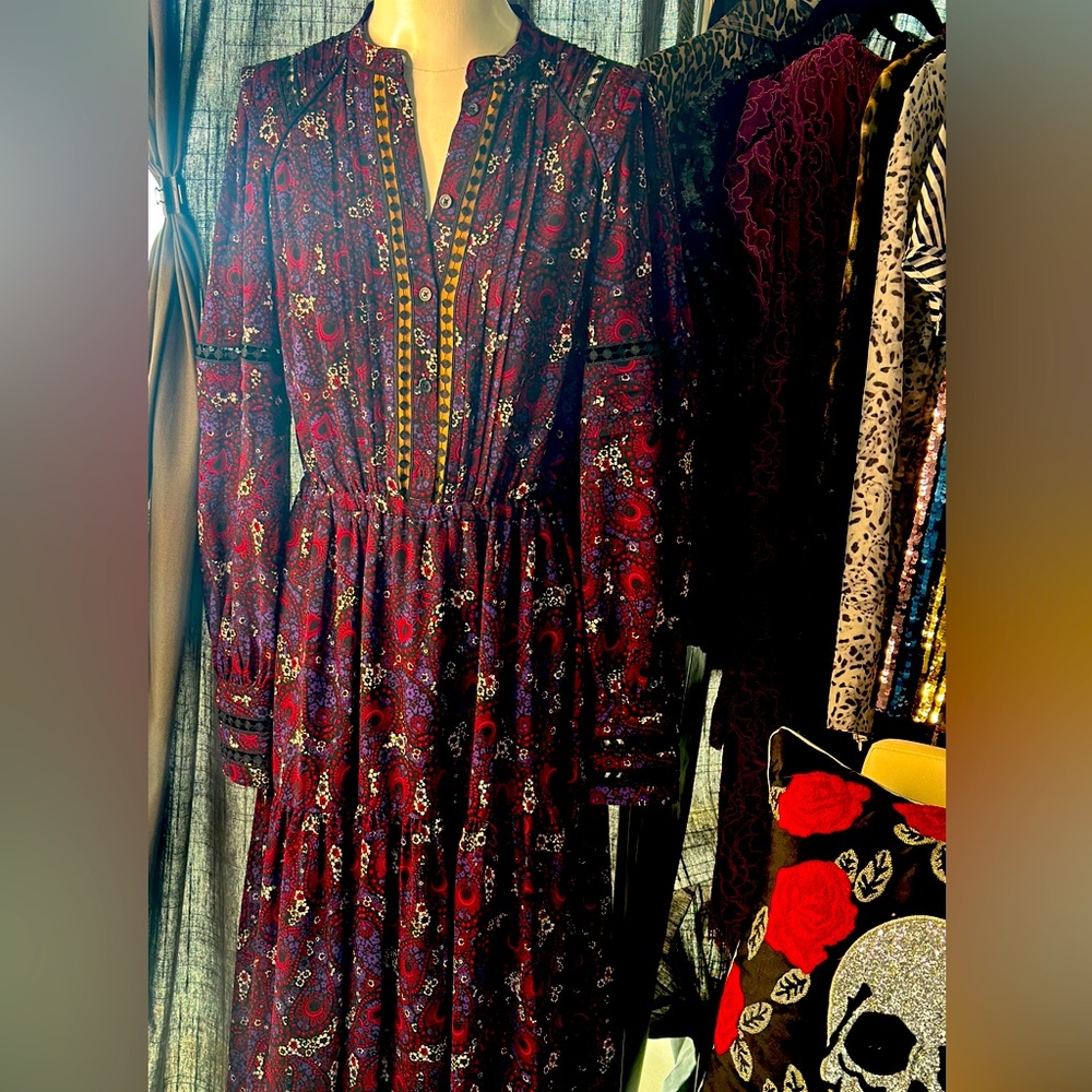 MICHAEL Michael Kors Paisley & Floral Midi Dress